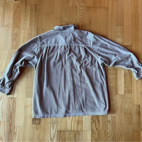 Vintage LL Bean wide wale tan corduroy shirt - Picture 7 of 8